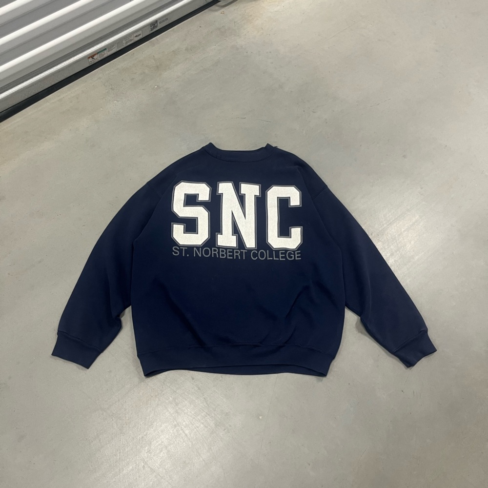 Vintage Y2K Jostens Saint Norbert College Crewneck Sweater Size L RARE